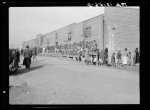 Food line in flood refugee camp for Negroes from the bottom lands. Forrest City, Arkansas