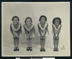 Four girls pose for the camera, circa 1941/1950, Los Angeles