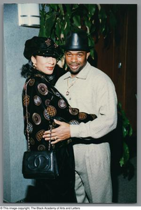 Photograph of Tammy Collins and Franklin Kirk, hugging each other