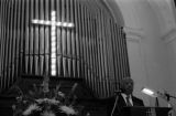 John Lewis speaking at Brown Chapel in Selma, Alabama, during the annual commemoration of the Selma-to-Montgomery March.