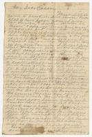Letter addressed to “My Dear Cousin” signed by T.H.B. Campbell