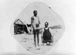 Man with friend at beach