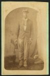 [Full-length portrait of an African-American man, possibly a Buffalo soldier]