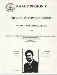 NAACP Region V, Crusade for Economic Dignity, Special Fund Raising Campaign, 1981