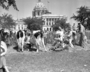 Minnesota politicians milking cows during an event outside the Capitol.