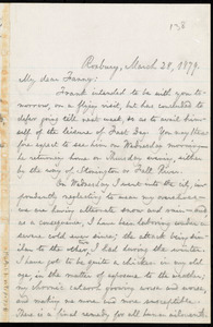 Letter from William Lloyd Garrison, Roxbury, [Mass.], to Fanny Garrison Villard, March 28, 1879