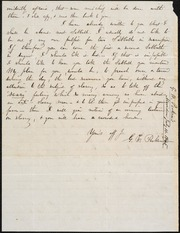 Letter to] Dear Sir [manuscript