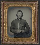 [Private Samuel H. Wilhelm of I Company, 4th Virginia Infantry Regiment with knife]