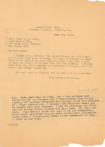 Letter from W. E. B. Du Bois to Nina Du Bois