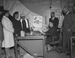 Sponsors of the Negro community center in Montgomery, Alabama, inside the building.