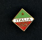 Olympic pin used by Laurie Lewis (Havel) as a member of Team USA volleyball at the Mexico City Summer games, 1968