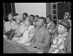 Union Point, Greene County, Georgia. Community sing in the Negro church