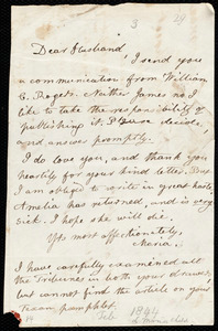 Letter from Lydia Maria Child to David Lee Child, [Feb.? 1844?]