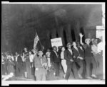 Harlemites in anti-Nazi parade after the fight