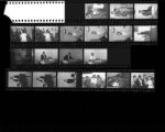 Set of negatives by Clinton Wright including John West's birthday party, Leonard Mason, and Mr. Richard David, 1965