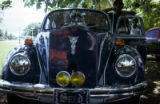 Front view of vintage car