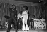 Marion and Pauline Sledge performing on stage with Bobby Moore and the Rhythm Aces at the Laicos Club in Montgomery, Alabama.