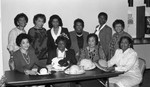 Women posing together with hats, Los Angeles, 1987