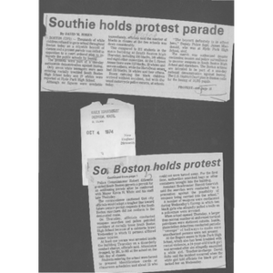 Southie holds protest parade.