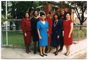 Deborah Crawford and Links Members at Holy Redeemer Church