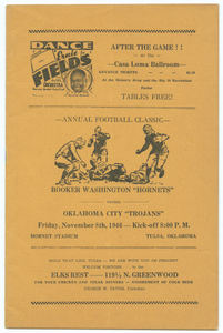 Football program for Booker T. Washington High School