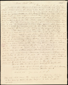 Letter from Anne Warren Weston, [Boston], to Mary Weston, Saturday Morning, [1843?]