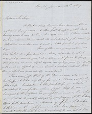 Letter to] My dear Mr. May [manuscript