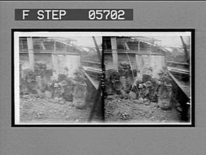 Negro women carrying coal at a penny a basket from lighter to steamer, Cristobal. 11507 Interpositive