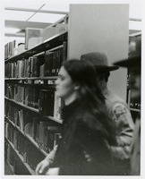 Black student solidarity protest in Wilbur Cross Library