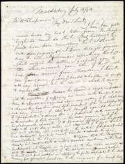 Letter to] M.W. Chapman, My Dear Friend [manuscript