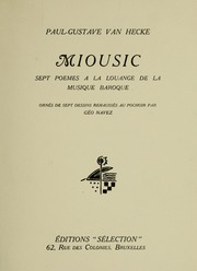 Miousic : sept poemes a la louange de la musique baroque