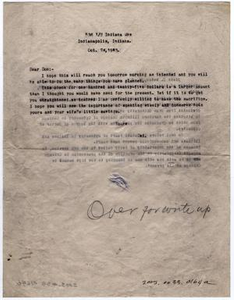 Letter from Dr. Edwin D. Moten to Don Moten, October 24, 1943