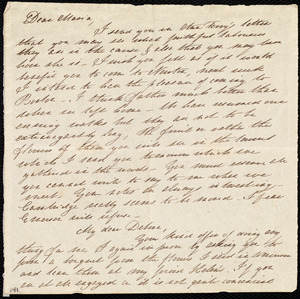 Letter from Mary Gray Chapman to Maria Weston Chapman and Deborah Weston, [183?]