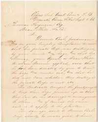 308. T. Linard (?) to Thomas B. Ferguson -- September 5, 1866