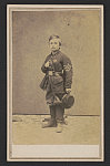 [Sergeant John Lincoln Clem of Co. C, 22nd Michigan Infantry Regiment in uniform]