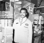 Better Food Market Manager Joe Pearson posing in his store , Los Angeles