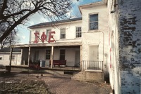 The back of the Stephenson House as a fraternity home for Sigma Phi Epsilon in the late 1990s