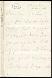 Letter to] Dear Anne & Deborah [manuscript