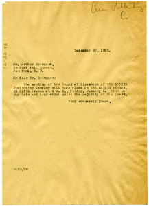 Letter from W. E. B. Du Bois to Arthur Spingarn