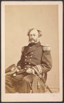 [Commander James H. Strong of U.S.S. Mohawk, Flag, and Monongahela in uniform with sword]