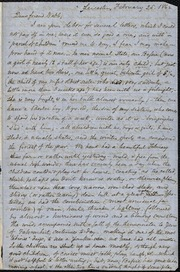 Letter to] Dear friend Webb [manuscript