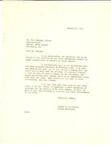 Letter from Council on African Affairs to Carl Murphy