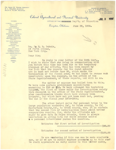 Letter from H. M. Bond to W. E. B. Du Bois