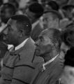 Albert Turner and others, seated in the audience at St. Paul's CME Church in Selma, Alabama, during a meeting sponsored by the Southern Christian Leadership Conference.