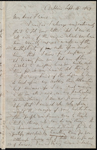 Thumbnail for Letter from Richard Davis Webb, Dublin, [Ireland], to Maria Weston Chapman, Sept. 16, 1847