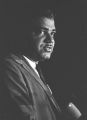 Whitney M. Young, Jr., speaking at a rally at Tougaloo College in Mississippi, during the "March Against Fear" begun by James Meredith.