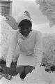 Viola Bradford on a float at George Washington Carver High School in Montgomery, Alabama, before a homecoming parade.