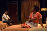 David Alan Anderson and Tracey N. Bonner in a scene from the play The mountaintop