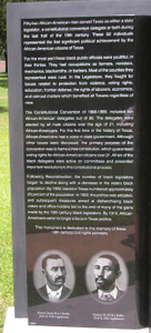 Photograph of Cenotaph for African American Legislators in Texas
