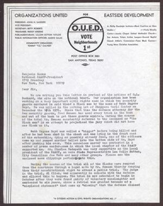 Letter from John H. Sanders and Mario Marcel Salas to Benjamin Hooks - 1979